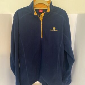 Camel Crown Fleece 1/4 Zip Neck Men's Pullover Long Sleeves Large J1